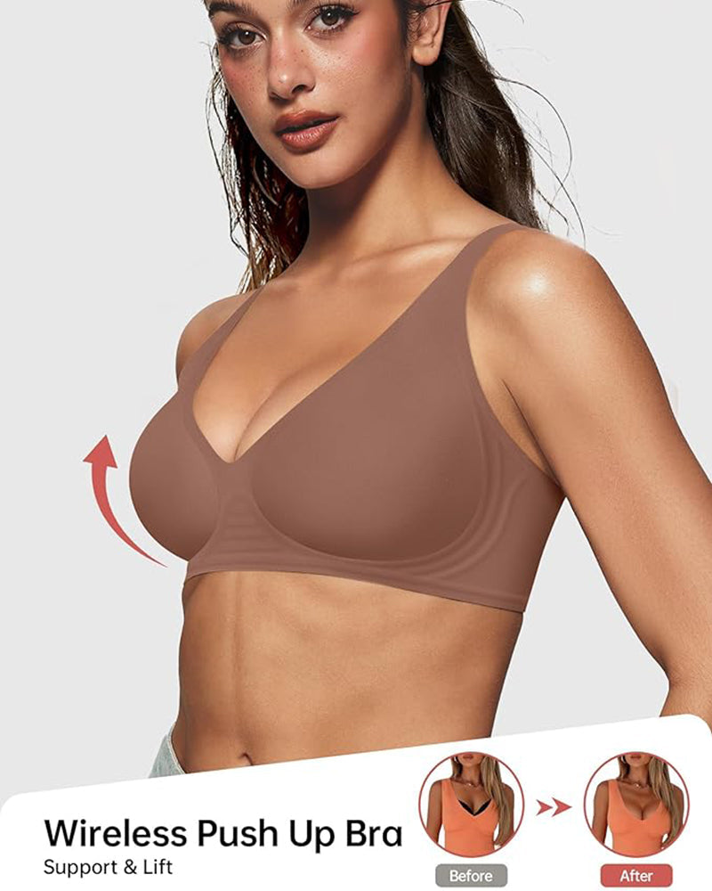 SculpStore Deep V Wireless Push-Up Bra