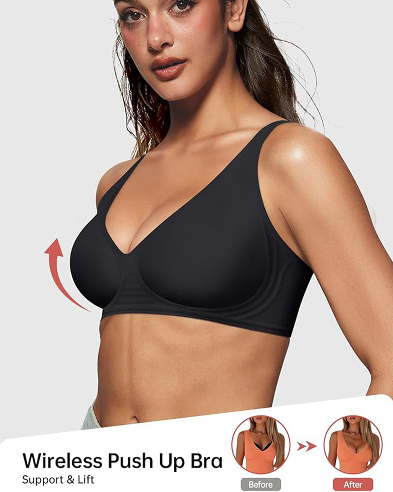 SculpStore Deep V Wireless Push-Up Bra