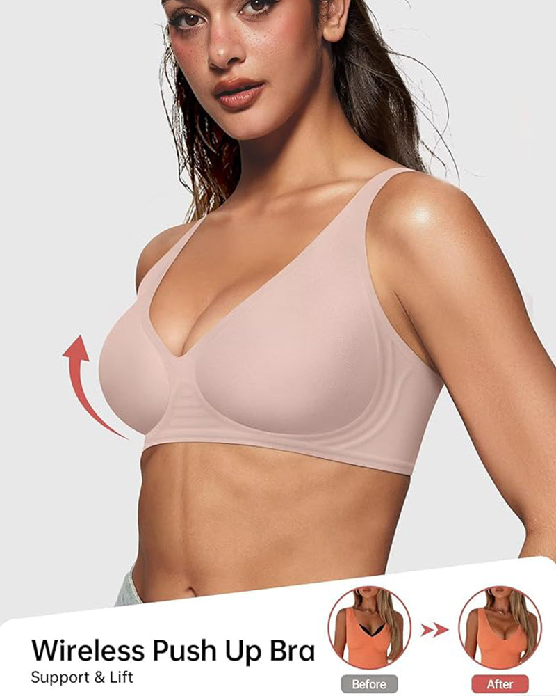 SculpStore Deep V Wireless Push-Up Bra