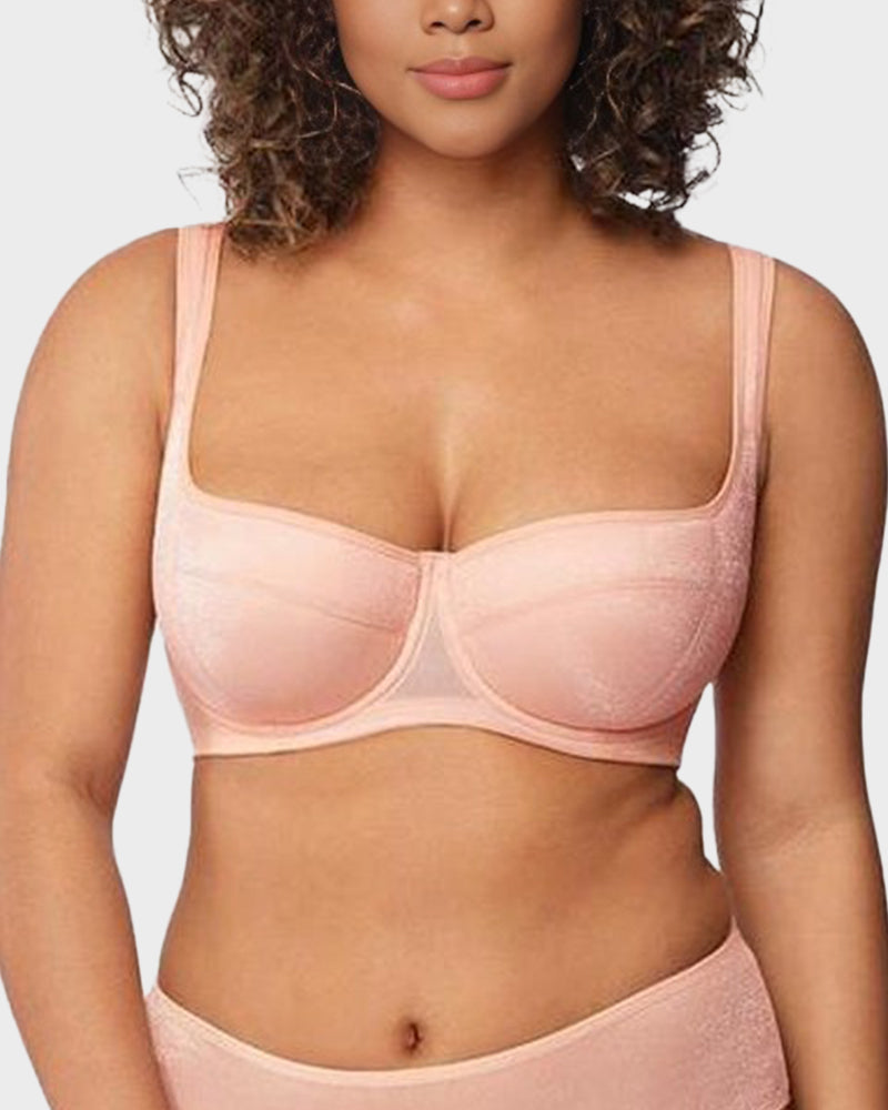 SculpStore Shimmer Lightly Padded Balconette Bra