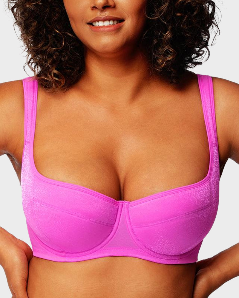 SculpStore Shimmer Lightly Padded Balconette Bra