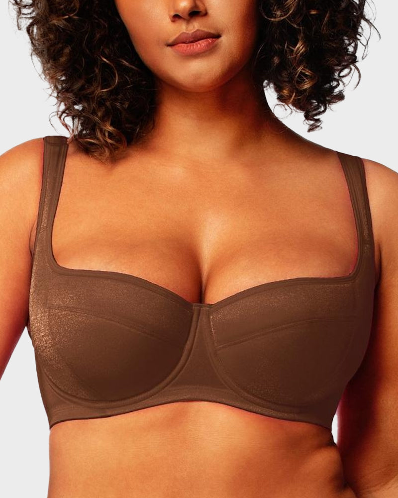 SculpStore Shimmer Lightly Padded Balconette Bra