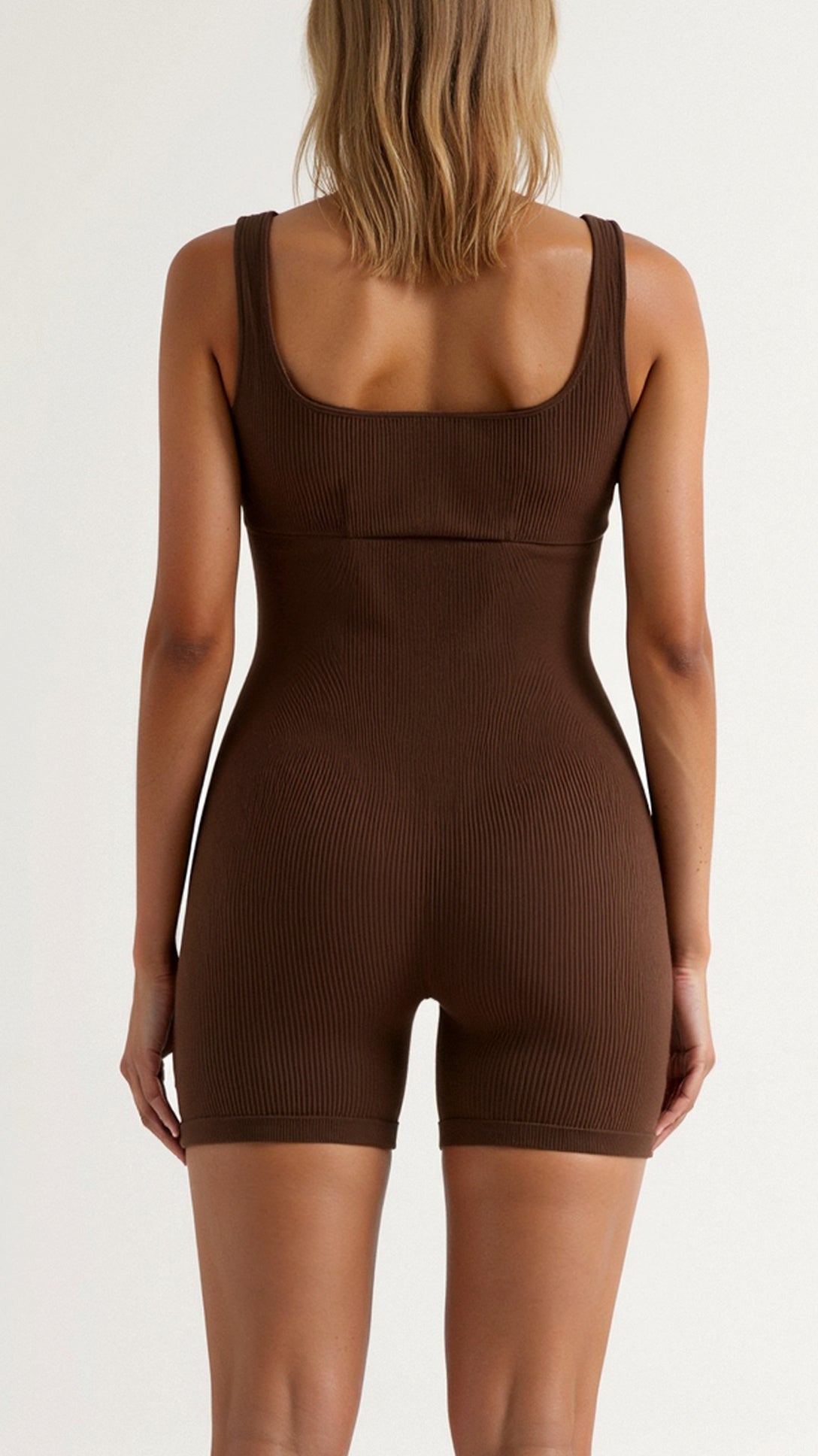 SculpStore Ribbed Contour Romper | Seamless Shaping & Comfort